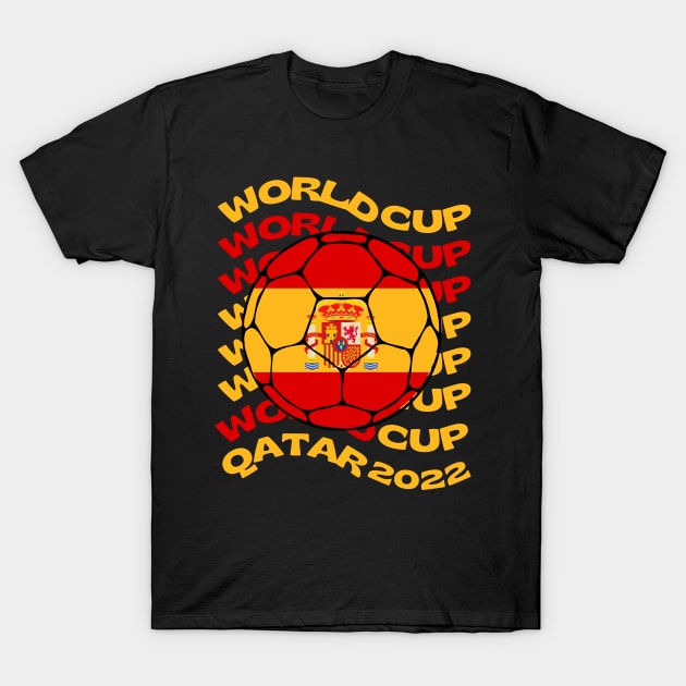 Spain World Cup T-Shirt by footballomatic